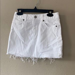 white jean skirt